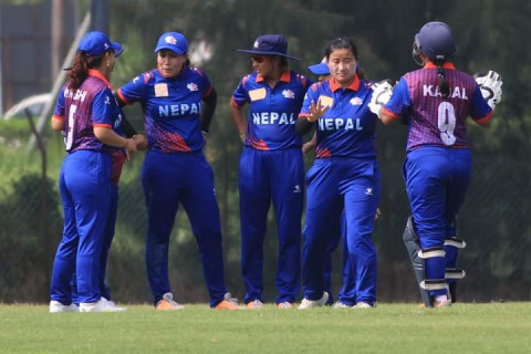 कुवेतविरुद्ध नेपाल ३४ रनले विजयी